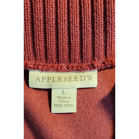 Appleseed’s Womens Large Velour Full Zip Track Jacket Pink - Picture 3 of 5